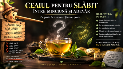 Ceaiul pentru slăbit – între minciună și adevăr