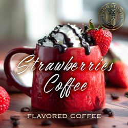 Strawberries Coffee - Cafea 100% Arabica cu Aromă de Căpșuni | Dulceață și Răsfăț - boabe sau macinata