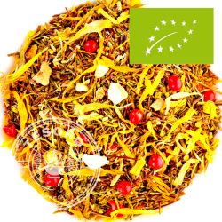 Piersicuța Pișcătoare – Ceai Verde Rooibos BIO ORGANIC cu Piersică și Piper Roz