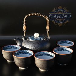 Japanese Tea Set ROKU – Ceainic și Cupe Japoneze Lucrate Manual