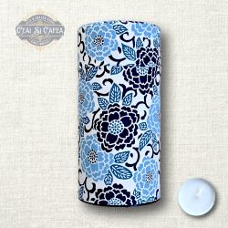 Sakura Bleu – Cutie Japoneză pentru Ceai cu Dublă Închidere, 200 g