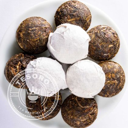 PU ERH GREEN MINI TUO CHA - SHENG - 9g