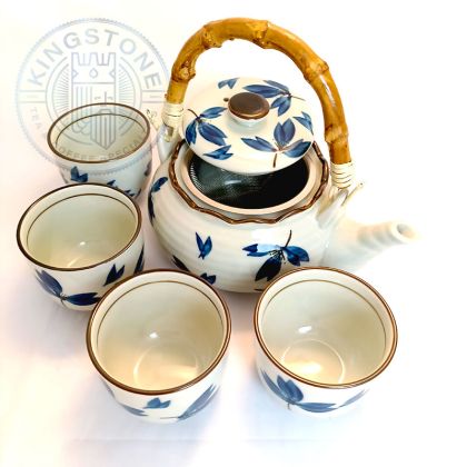 HANAKO PORCELAIN TEA SET ceainic si cupe pictate manual