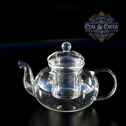 Ceainic cu sita si capac de sticla termorezistenta KAN DAO CHA - 0.6L