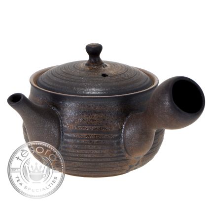 Ceainic stil japonez  Yokode Kyūsu – stil Tokoname Yakishime - SHINKI NO KAGAYAKI (Stralucirea Zorilor)