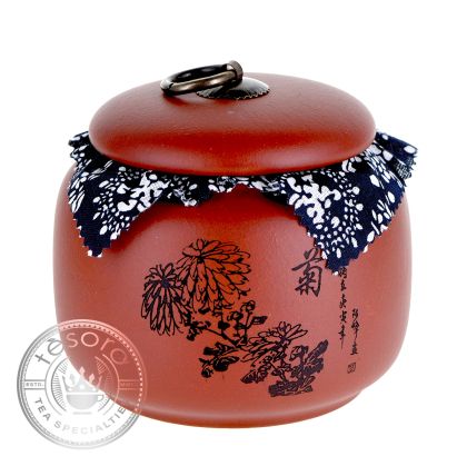 Vas pentru pastrare ceai din argila YIXING - HONG NI CHA HUAN - ornament vintage
