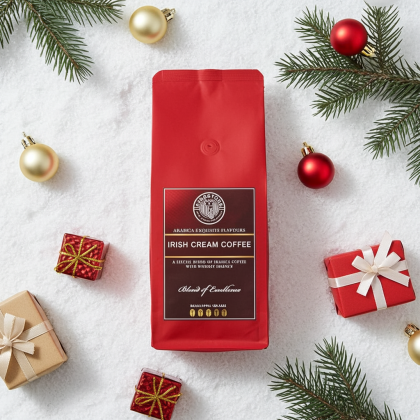  Irish Cream Coffee - Cafea 100% Arabica cu Aromă de Whisky și Frișcă | Rafinament Irlandez - boabe sau macinata