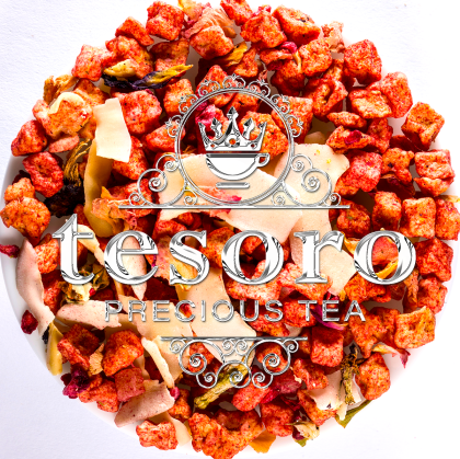 Pink Unicorn – Ceai de Fructe cu Zmeură și Ciocolată Albă