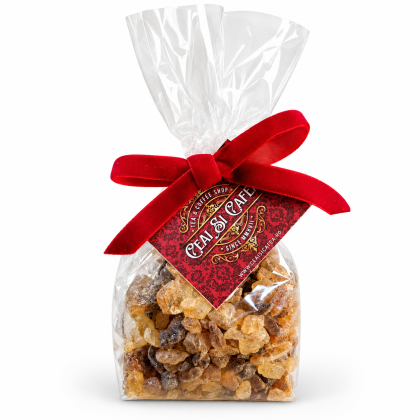 punga de zahar candel Brown Kandis Rocks 150g pentru Ceai și Cafea