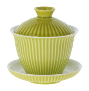  GREEN APPLE STRIPES GAIWAN - modern gong fu - gaiwan 130 ml