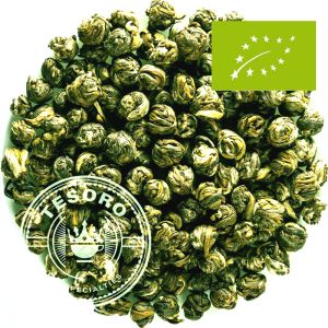 Jasmine Dragon Phoenix Pearls - Ceai Verde Rulat Manual cu Iasomie BIO ORGANIC