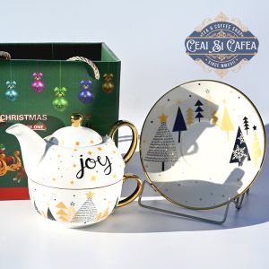  Ceainic cu ceașcă, Tea For One, JOY - LINEA GOLD - 380ml