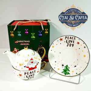 Ceainic cu ceașcă, Tea For One, JOY - LINEA GOLD - 380ml