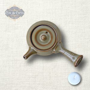 Kyusu „Kage” – ceainic în stil japonez, 220 ml, ceramică emailată