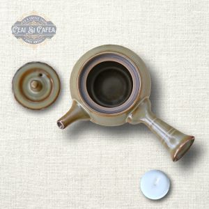 Kyusu „Kage” – ceainic în stil japonez, 220 ml, ceramică emailată