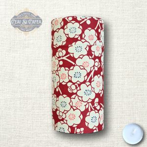 Rouge Fleurs Blanches – Cutie Japoneză pentru Ceai cu Dublă Închidere, 200 g