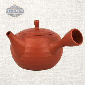 Tokoname Maru Sasame Kyusu – Ceainic Japonez din Ceramică, 380 ml