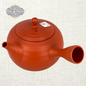 Tokoname Maru Sasame Kyusu – Ceainic Japonez din Ceramică, 380 ml