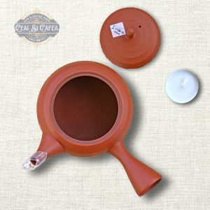 Tokoname Maru Sasame Kyusu – Ceainic Japonez din Ceramică, 380 ml