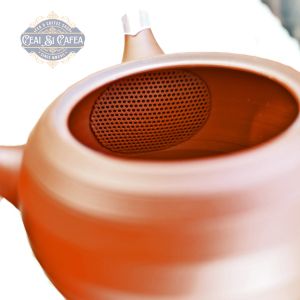 Tokoname Maru Sasame Kyusu – Ceainic Japonez din Ceramică, 380 ml