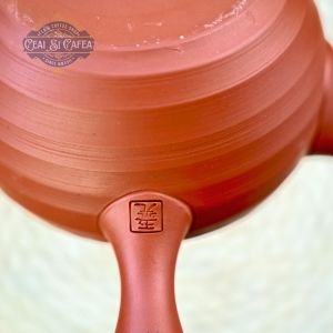 Tokoname Maru Sasame Kyusu – Ceainic Japonez din Ceramică, 380 ml