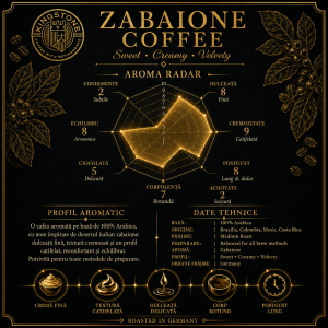 Zabaione Coffee – Cafea Aromată cu Zabaione, 100% Arabica