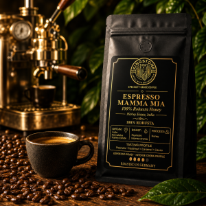 Espresso Mamma Mia – Cafea 100% Robusta Honey, Harley Estate India