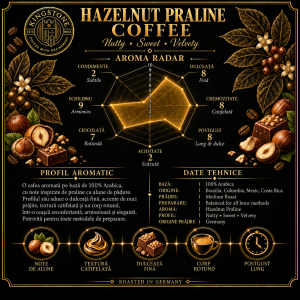 grafic aroma cafea hazelnut coffee