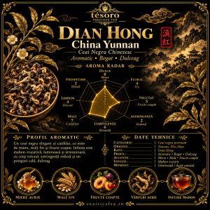 Grafic de aroma  China Yunnan Dian Hong ceai negru