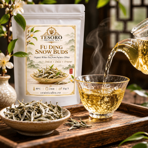 Fu Ding Snow Buds – Ceai Alb Organic din Fujian, China | Tesoro Tea